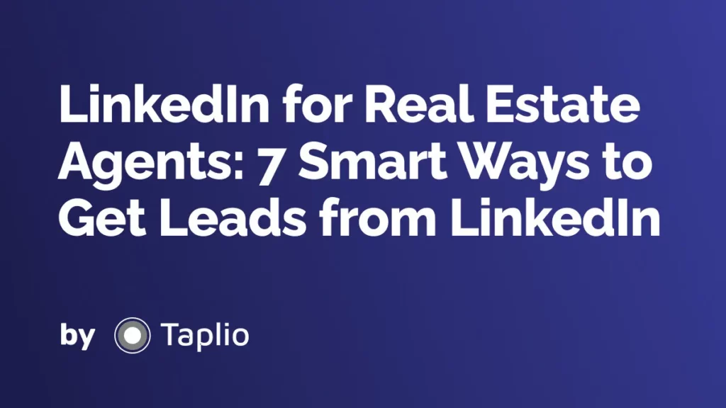 LinkedIn for Real Estate Agents post img