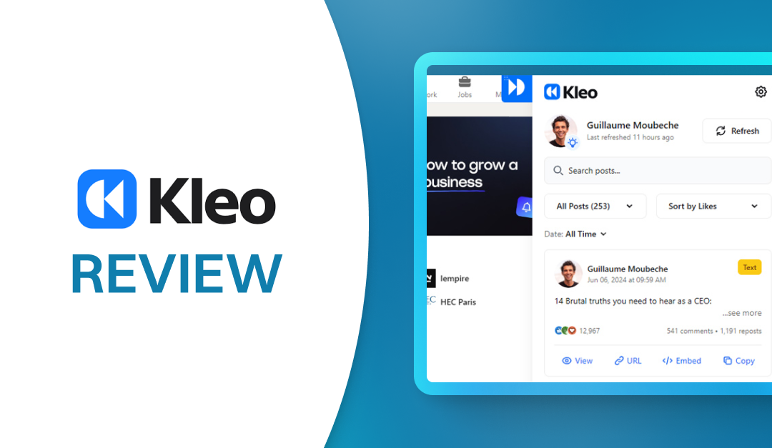 Find LinkedIn posts with Kleo