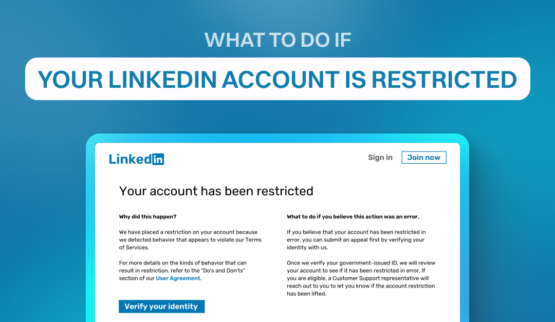 Restricted LinkedIn account