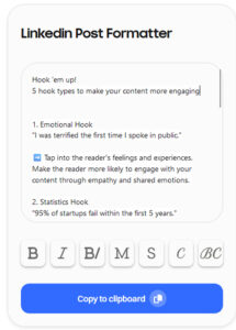 Format your LinkedIn posts